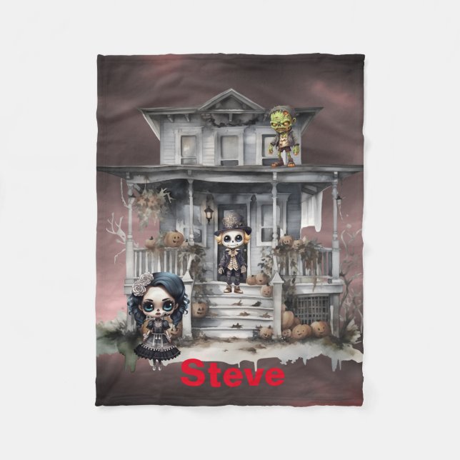 Cobertor De Velo Halloween (Frente)