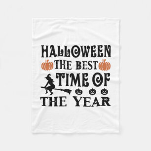 Cobertor De Velo Halloween A Melhor Hora Do Aniversário Do Ano