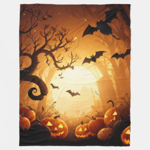 Cobertor De Velo Halloween/Bat/Pumpkin/Fall
