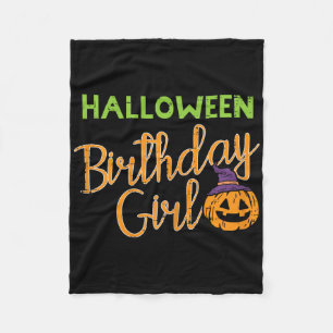 Cobertor De Velo Halloween Birthday Girl Bday Figurume Meninas Para