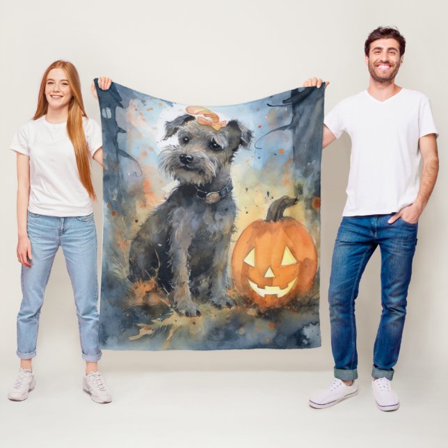 Cobertor De Velo Halloween Chesapeake Bay Terrier Com Bompkins (In Situ)