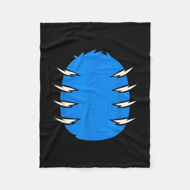 Cobertor De Velo Halloween Costume Funny Blue Tiger Diy Group Match (Frente)