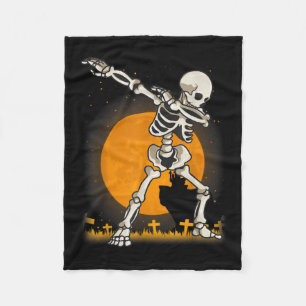 Cobertor De Velo Halloween Dabbing Skeleton Costume