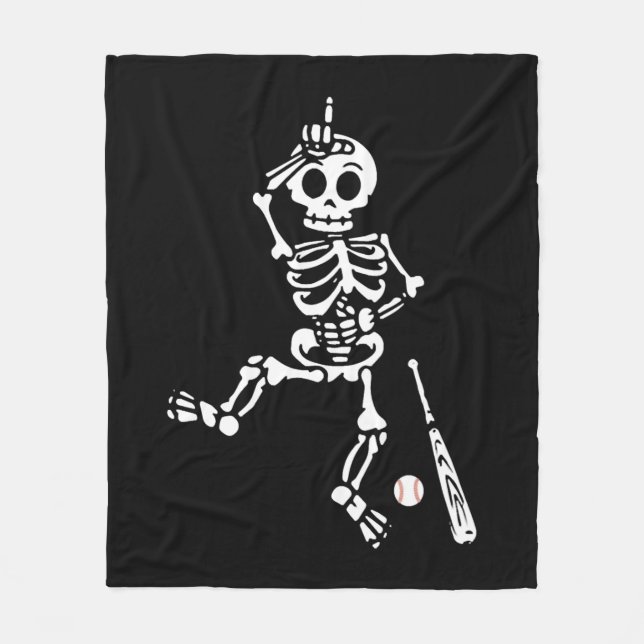 Cobertor De Velo Halloween de Baseball (Frente)