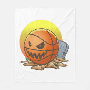 Cobertor De Velo Halloween de basquete