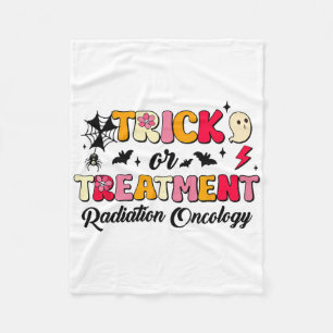 Cobertor De Velo Halloween De Oncologia De Trick Ou De Tratamento