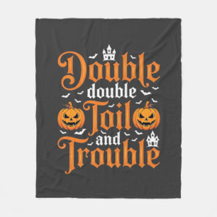 Cobertor De Velo Halloween Double Double Toil and Trouble_1