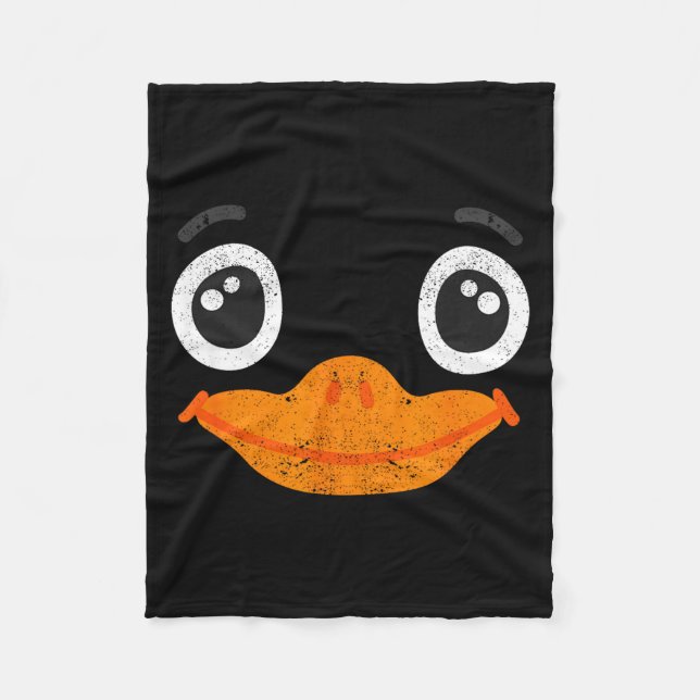 Cobertor De Velo Halloween Duck Face Costume Animals Cute Easy Duck (Frente)