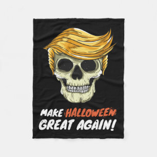 Cobertor De Velo Halloween Engraçado Crânio de Agência Política