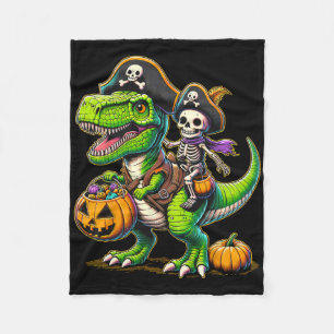 Cobertor De Velo Halloween Engraçado T Rex Dinossaur Pirate Boys Tr