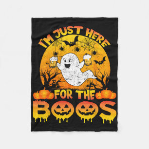 Cobertor De Velo Halloween Estou aqui para o Fantasma Engraçado dos