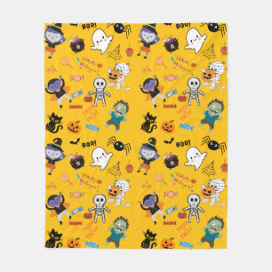 Cobertor De Velo Halloween Fleece Blanket
