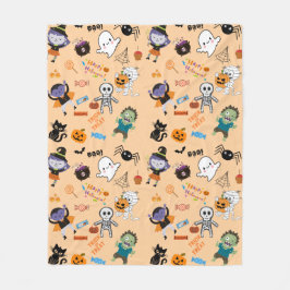 Cobertor De Velo Halloween Fleece Blanket