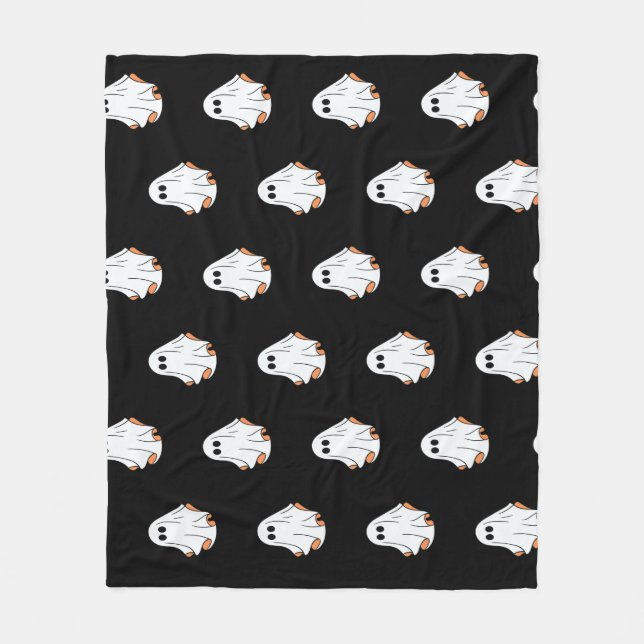 Cobertor De Velo Halloween Ghost, Dia de as Bruxas engraçado, Festa (Frente)