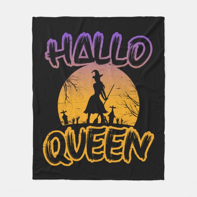 Cobertor De Velo Halloween Halloqueen (Frente)