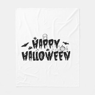 Cobertor De Velo Halloween Happy