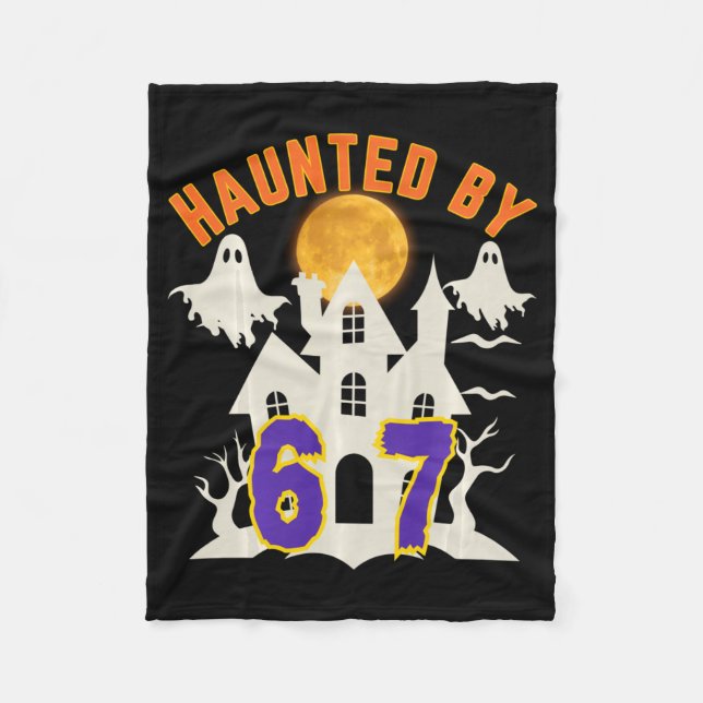 Cobertor De Velo Halloween Haunted Ghost 67 Six Seven Meme  (Frente)