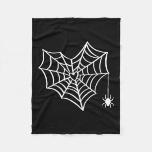 Cobertor De Velo Halloween Heart Spider Web Spookume