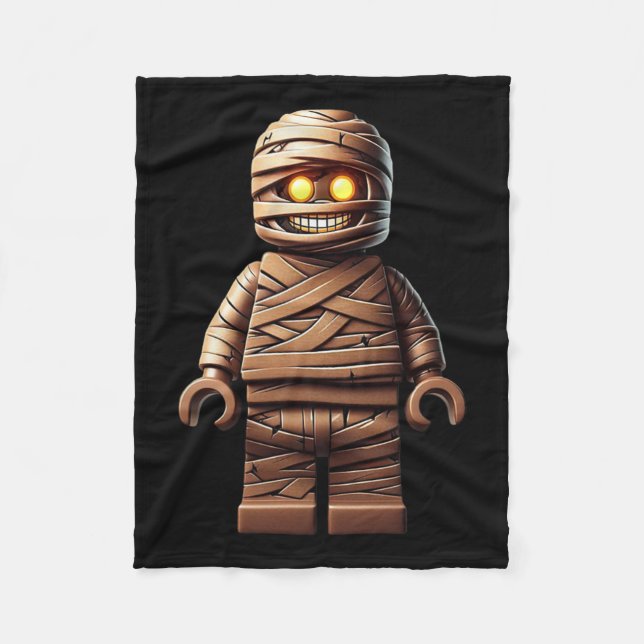 Cobertor De Velo Halloween Master Builder Mummy Kids Building Block (Frente)