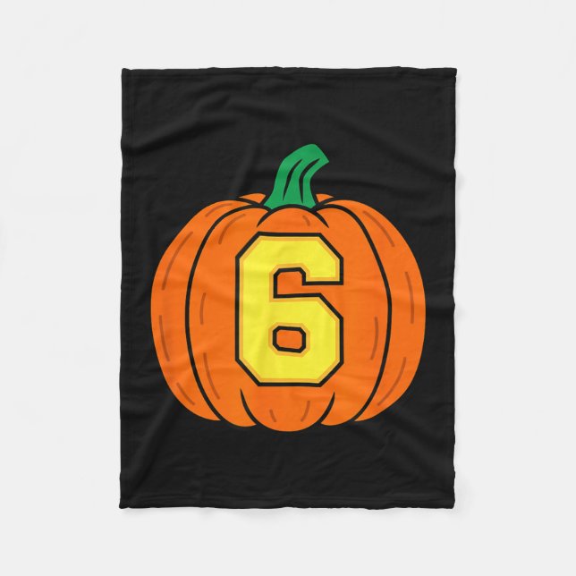 Cobertor De Velo Halloween Number 6 Pumpkin Costume  (Frente)