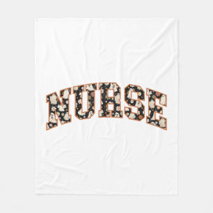 Cobertor De Velo Halloween Nurse Retro Fall Season