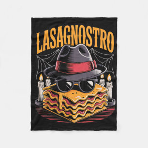 Cobertor De Velo Halloween Pasta Meme Mafia Parody Funny Lasagna Ar