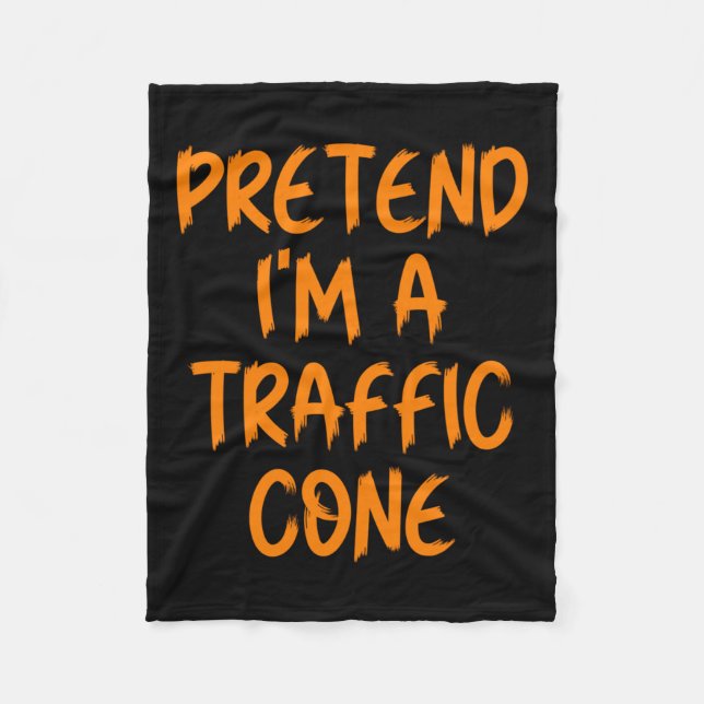 Cobertor De Velo Halloween Pretend I'm A Traffic Cone Costume Lazy  (Frente)