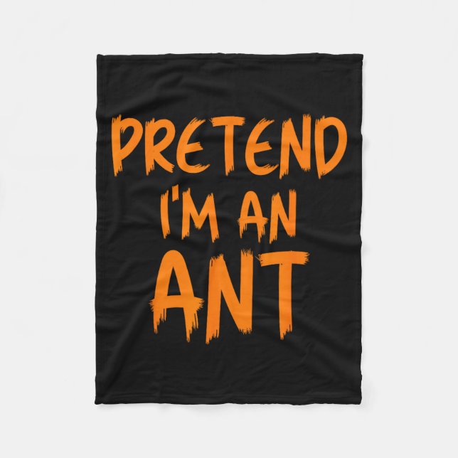 Cobertor De Velo Halloween Pretend I'm An Ant Costume Funny Lazy Ki (Frente)