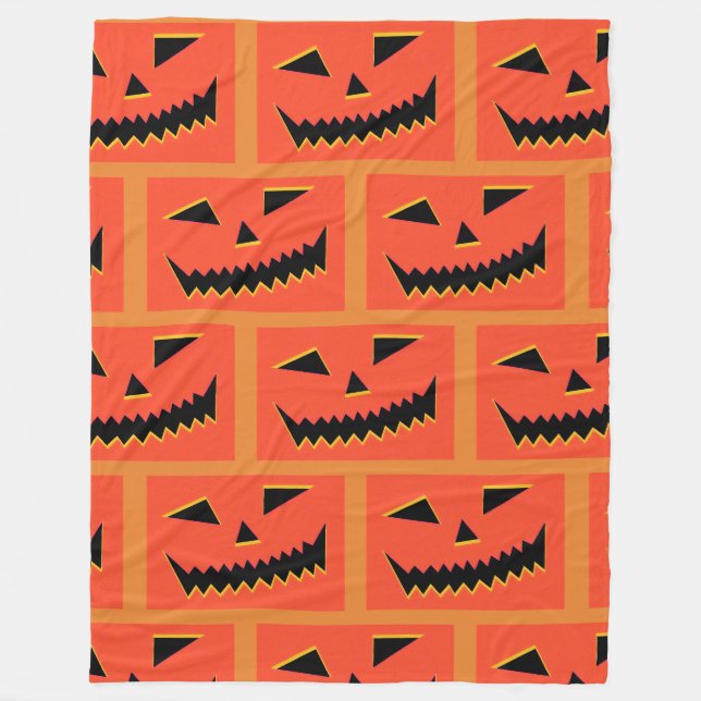 Cobertor De Velo Halloween Pumpkin (Frente)
