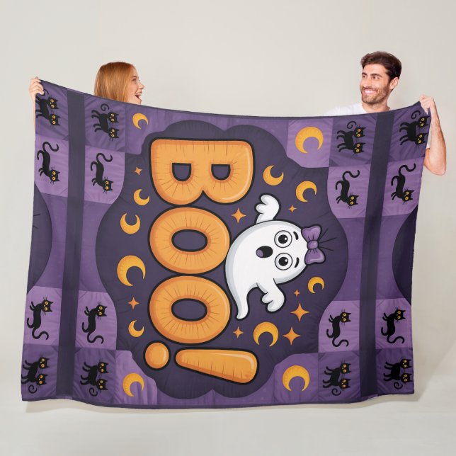 Cobertor De Velo Halloween Quilt, Fleece Blanket. (In Situ)