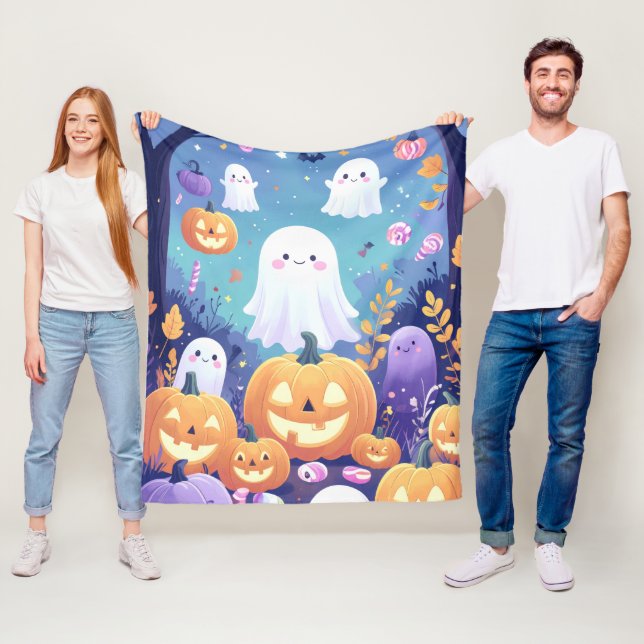 Cobertor De Velo Halloween Roxo (In Situ)