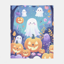 Cobertor De Velo Halloween Roxo