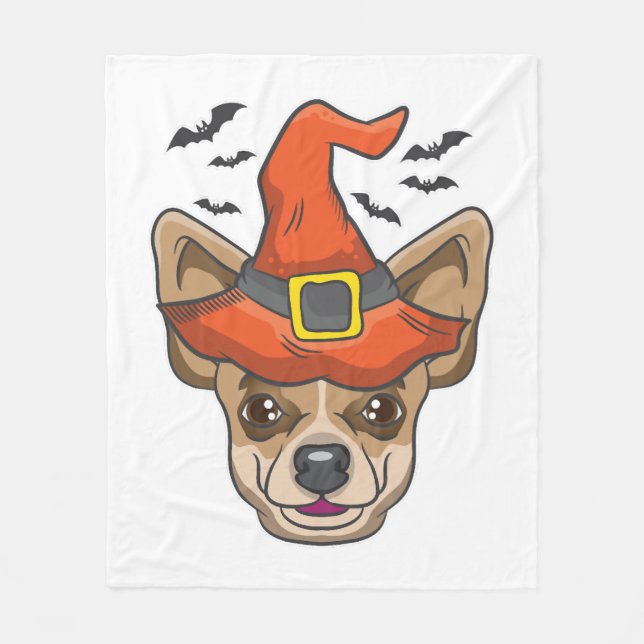 Cobertor De Velo Halloween Shirt Witut Chihuahua Costume Gift (Frente)