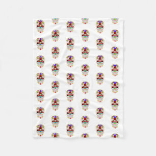 Cobertor De Velo Halloween Skull