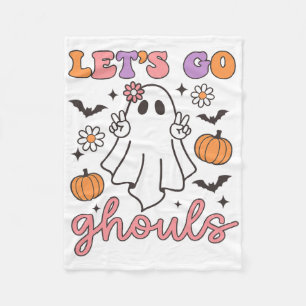 Cobertor De Velo Halloween Vamos Ir Ghouls Fantasma Retro Costume W