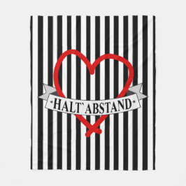 Cobertor De Velo HALT ABSTAND mit Herz