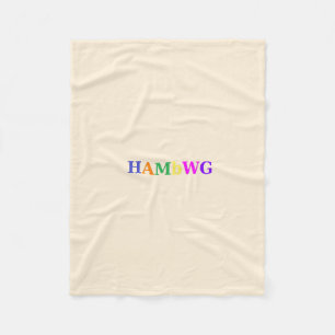 Cobertor De Velo HAMbWG - Folheto do velo - Creme w Logotipo