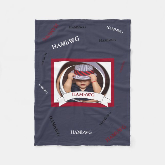 Cobertor De Velo HAMbyWG - Fleece Blanket HambWG Bambino (Frente)