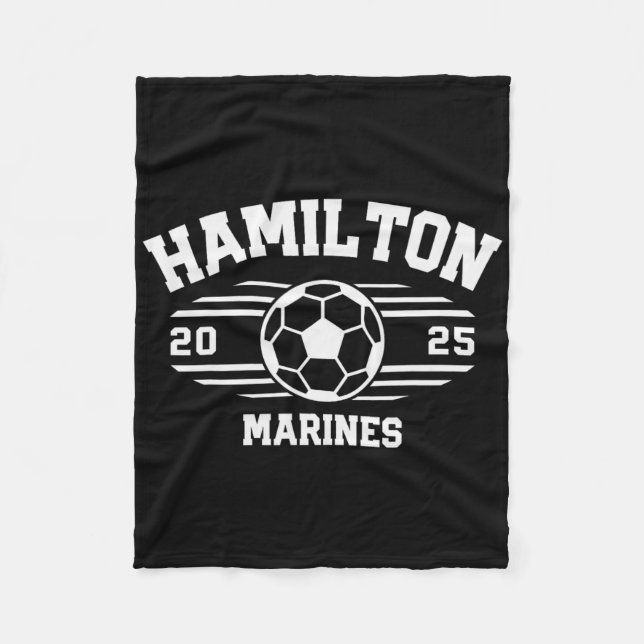 Cobertor De Velo Hamilton Marines Futebol Byll 2025 EM  (Frente)