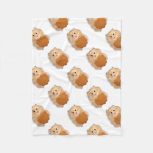 Cobertor De Velo Hamster bonito com presente de ilustração de bis