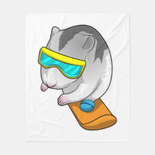 Cobertor De Velo Hamster Snowboarder Snowboard