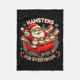 Cobertor De Velo Hamsters Para Todos Pijama De Natal Hamster K