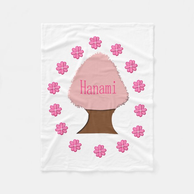 Cobertor De Velo Hanami - Árvore de Cereja Japonesa (Frente)