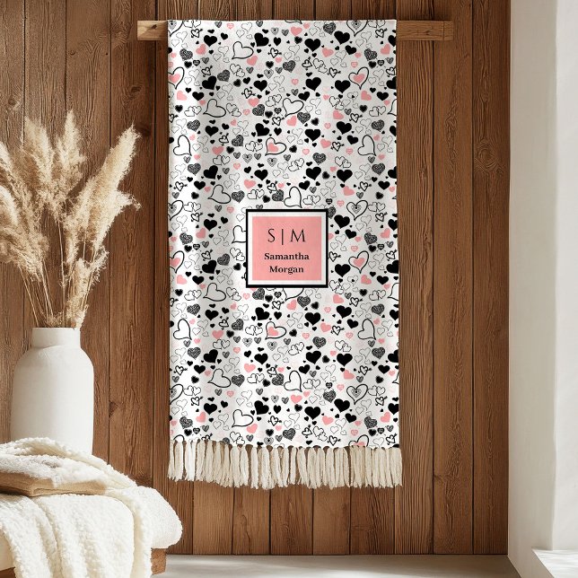 Cobertor De Velo Hand Drawn Hearts Romantic Wedding Love Gift Art  (Hand Drawn Hearts Romantic Wedding Love Gift Art blanket

)