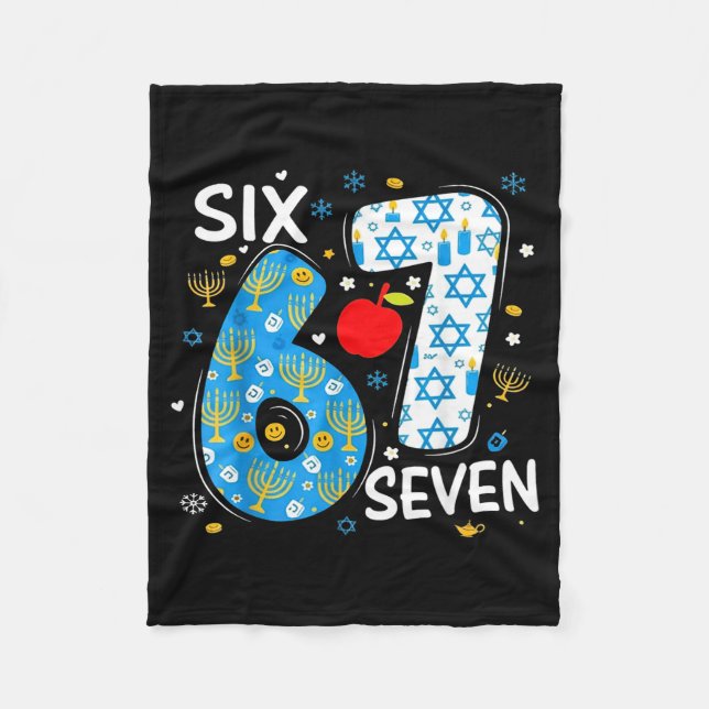Cobertor De Velo Hanukkah Menorah Dreidel 67 Festive Chanukah Six S (Frente)