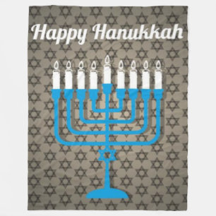Cobertor De Velo hanukkah negro feliz