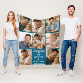 Cobertor De Velo Happy Father’s Day Photo | Personalized Dad Eve