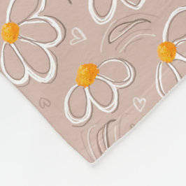 Cobertor De Velo Happy Flower Doodles