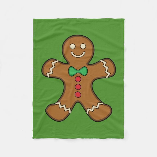 Cobertor De Velo Happy Gingerpão Man (Frente)