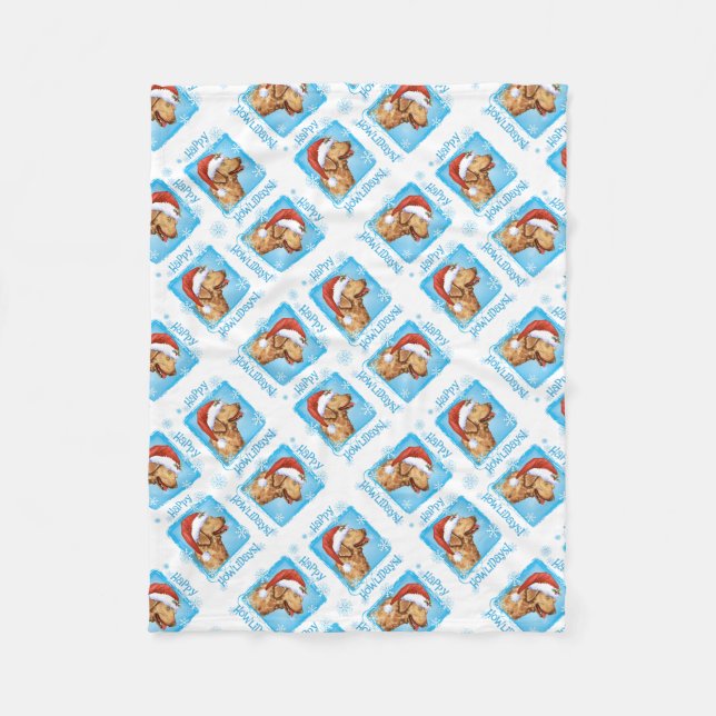 Cobertor De Velo Happy Holidays Chessie (Frente)